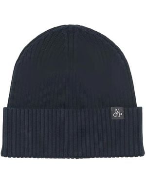 Marc O' Polo Ribbed-Knit Beanie - Blue