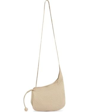 Marni Leather Drawcord Crossbody Bag - White