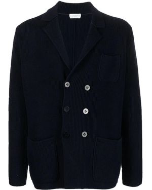 Ballantyne Double-Breasted Cardigan - Blue