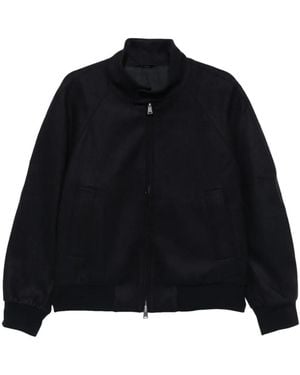 Fendi Ff Logo-Patch Blouson Jacket - Black