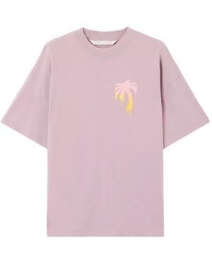 Palm Angels Palm-Graphic T-Shirt - Pink