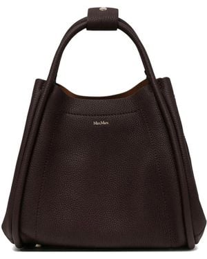 Max Mara Textured Tote Bag - Black