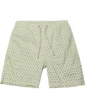MC2 Saint Barth Short De Bain Fleuri À Lien De Resserrage - White