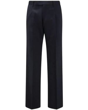 Germano 1952 Pressed-Crease Straight-Leg Trousers - Blue