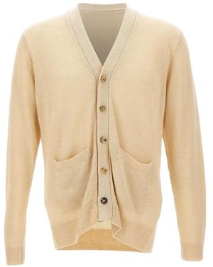 FILIPPO DE LAURENTIIS V-Neck Button-Up Cardigan - White