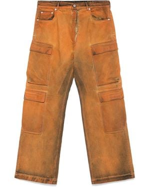 Rick Owens Double Cargo Jeans - Oranje