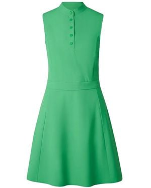 Bogner Ilena Button-Placket Mini Dress - Green