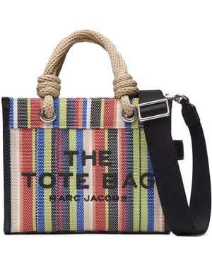 Marc Jacobs Striped Top-Handle Tote Bag - Blue