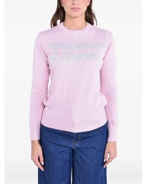 MC2 Saint Barth New Queen Embroidered Jumper - Purple