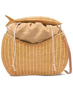 Serpui Bolso Shopper Con Asa De Pez - Neutro