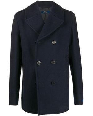 Polo Ralph Lauren Doppelreihiger Kurzmantel - Blau