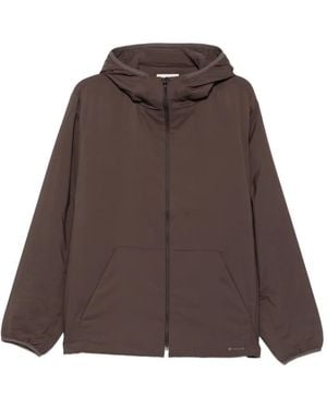Snow Peak Veste Zippée À Capuche - Brown