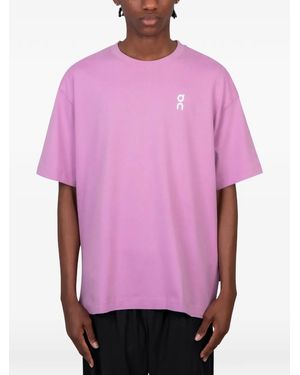 On Shoes Club-T Rhythm T-Shirt - Pink