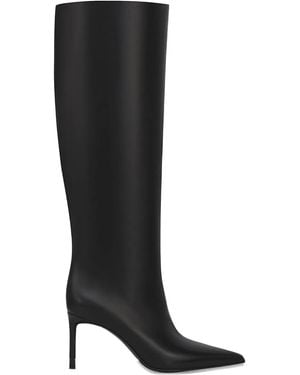 POTAMY Leather Knee-High Boots - Black