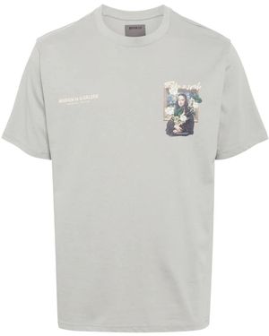 Musium Div. T-Shirt Mit Grafischem Print - Weiß