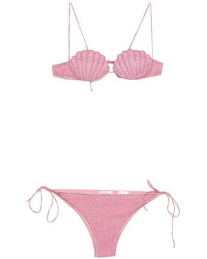 Oséree Shell-Patch Bikini - Pink