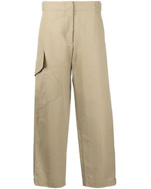 Studio Nicholson Side-Patch Pocket Cropped Trousers - Natural
