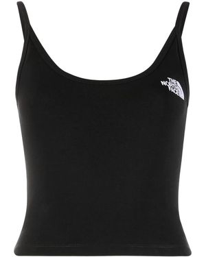 The North Face Logo-Print Sleeveless Top - Black