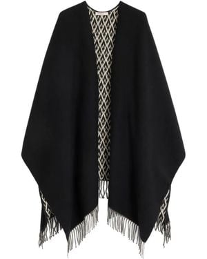 Valentino Garavani Toute La V Poncho - Black