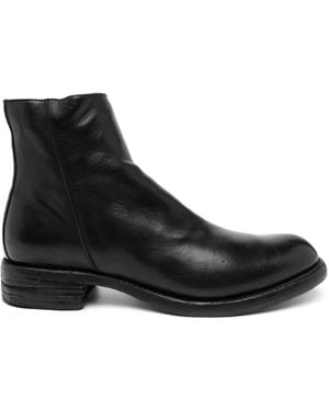 A Diciannoveventitre Zip Fastening Boots - Black