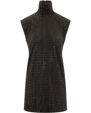 Sportmax Rhinestone-Embellished Dress - Black