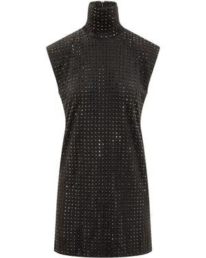 Sportmax Rhinestone-Embellished Dress - Black