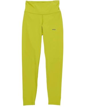 UNNA Logo-Print Leggings - Yellow