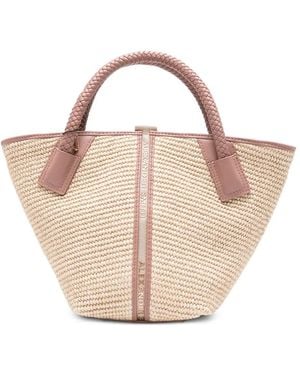Alexander Smith Small Lauren Braided-Handle Tote Bag - Pink