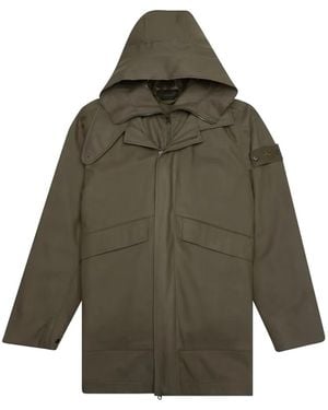 Stone Island Cotton Hooded Jacket - Green