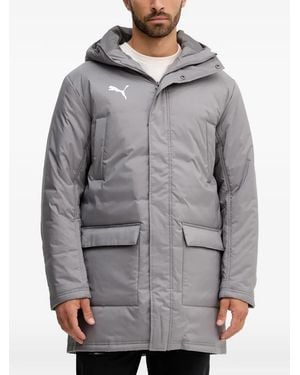 PUMA Logo-detail Hooded Jacket - Grey