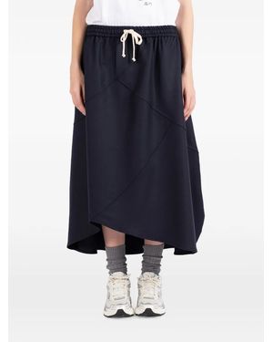 Societe Anonyme Bunka Asymmetric Panelled Midi Skirt - Blue