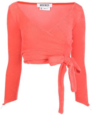 Maisie Wilen Dramady Tie-Fastened Top - Red