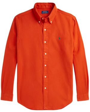 Polo Ralph Lauren Polo Pony-Embroidered Shirt - Orange