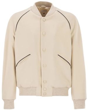 PT Torino Chaqueta bómber con costuras en contraste - Neutro