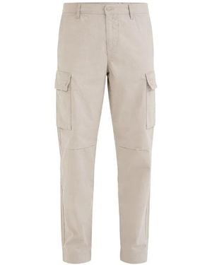 BOSS Buttoned Trousers - Natural