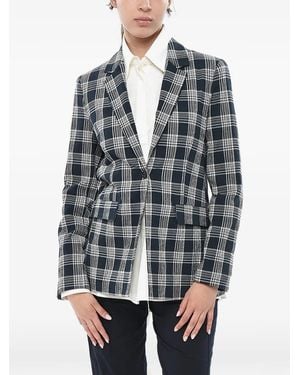 Woolrich Checked Seersucker Blazer - Grey