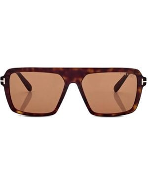 Tom Ford Rectangle-Frame Sunglasses - Pink