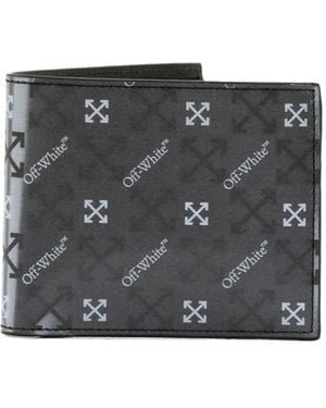 Off-White c/o Virgil Abloh Portafoglio Arrow Reflective Bi-Fold - Nero