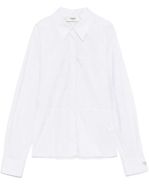 Fendi Striped Shirt - White
