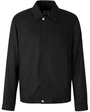 CASABLANCA Patterned Shirt Jacket - Black