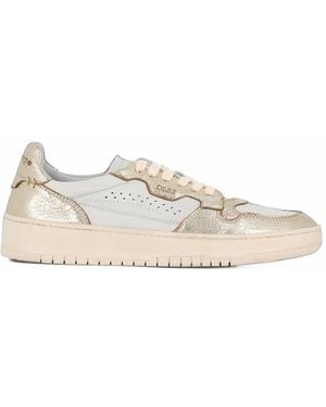 LEMARGO Perforated Panelled Trainers - White