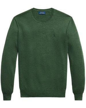 Polo Ralph Lauren Pony-Embroidered Wool Jumper - Green