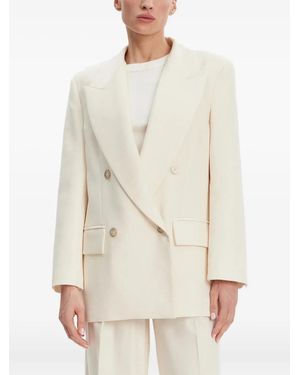 SIMONA CORSELLINI Blazer con doble botonadura - Blanco