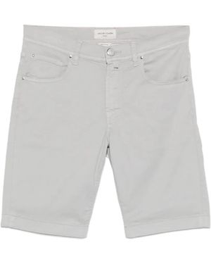 Jacob Cohen Nicolas Logo-Patch Pocket Shorts - Grey