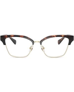 Michael Kors Browline-Frame Glasses - White