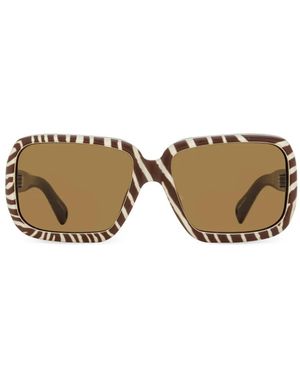 Jacquemus X Linda Farrow Cabana Sonnenbrille - Mettallic