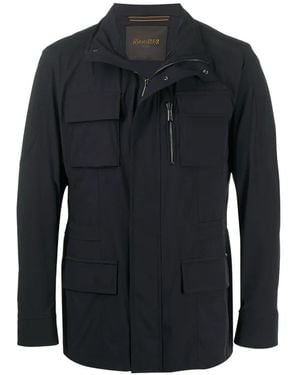Moorer Manolo Multi-Pocket Jacket - Blue
