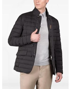 Moorer Plumífero Con Botones - Negro