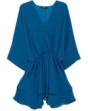 BLAKLACE Draped Dress - Blue