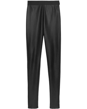 MSGM Faux Leather Leggings - Black